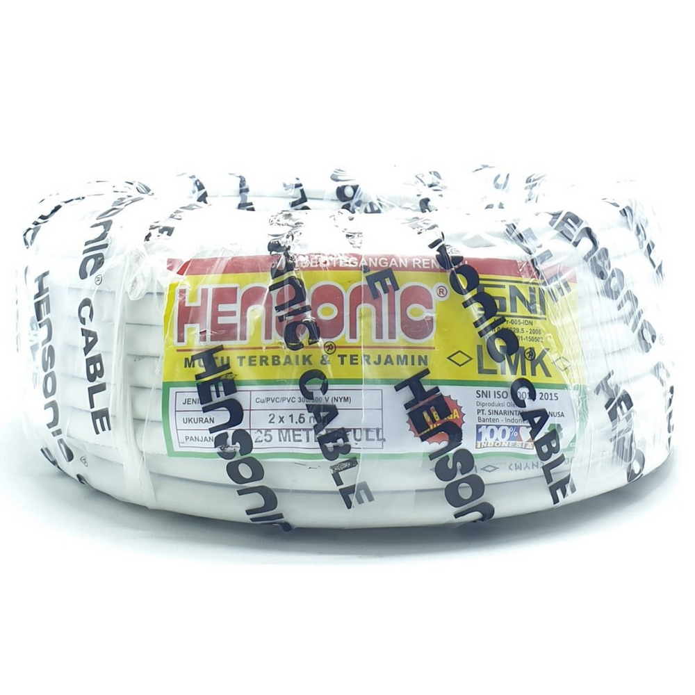 HENSONIC KABEL LISTRIK 2 - 2,5 PK (5 METER) - Hiro Electronics